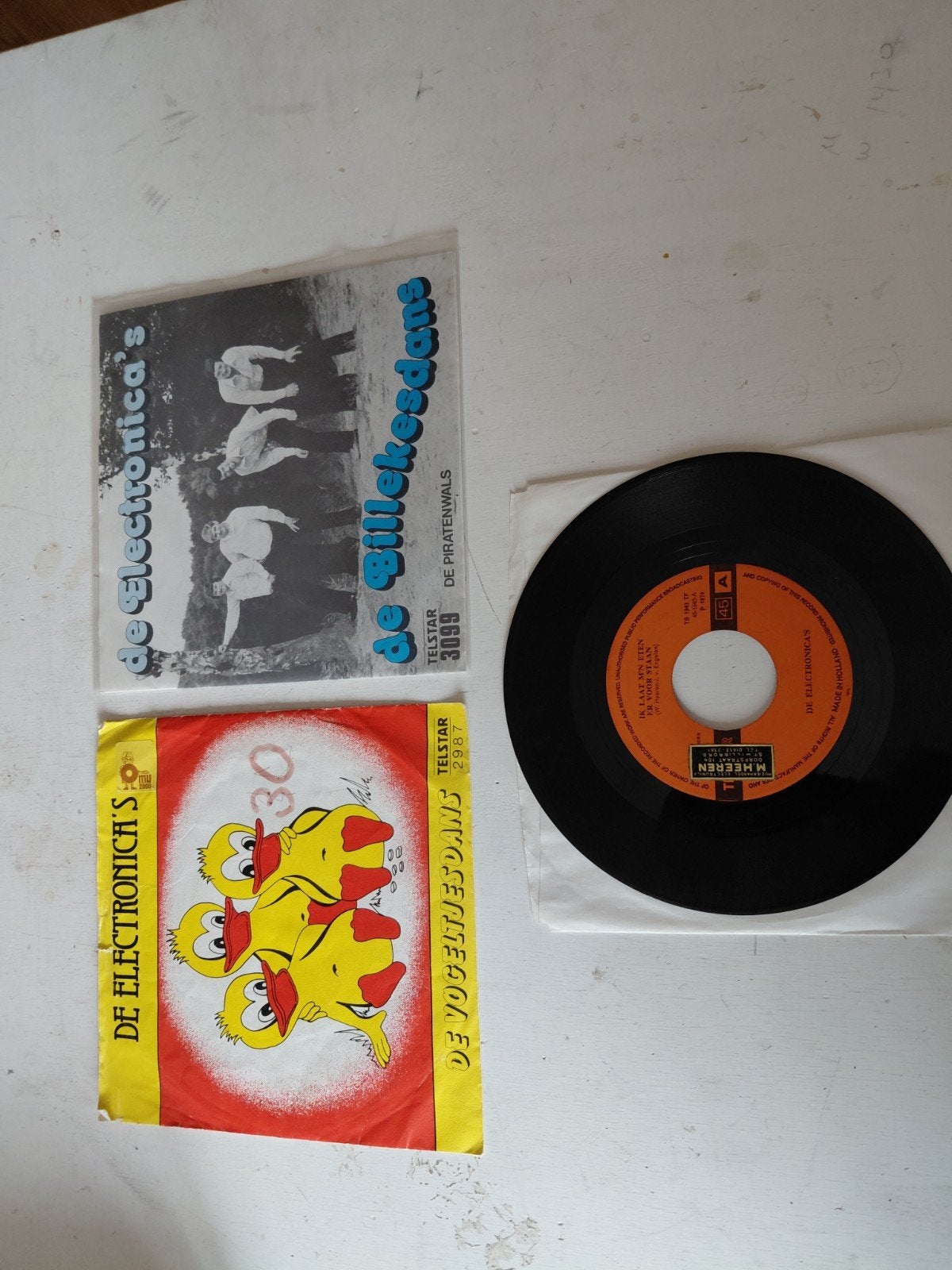 De Electronica's - De Billekesdans / De Piratenwals (Single), Ophalen of Verzenden, Gebruikt, Nederlandstalig