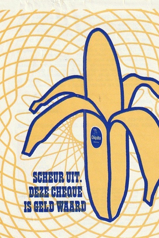 Retro reclame 1968 Chiquita bananen prijsvraag & formulier, Verzenden, Overige typen