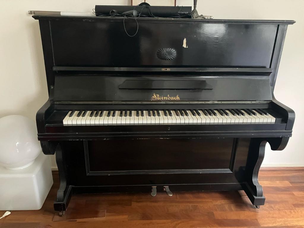 Steinbach Piano - Zwart, ophalen omstreeks 28 mei 9.30uur, Muziek en Instrumenten, Piano's, Ophalen, Gebruikt, Zwart