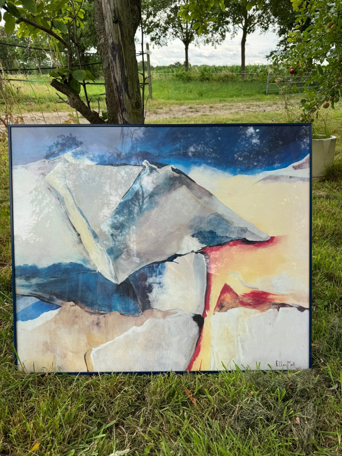Ingelijste artprint van Ellen Mok Course of Live II, Ophalen