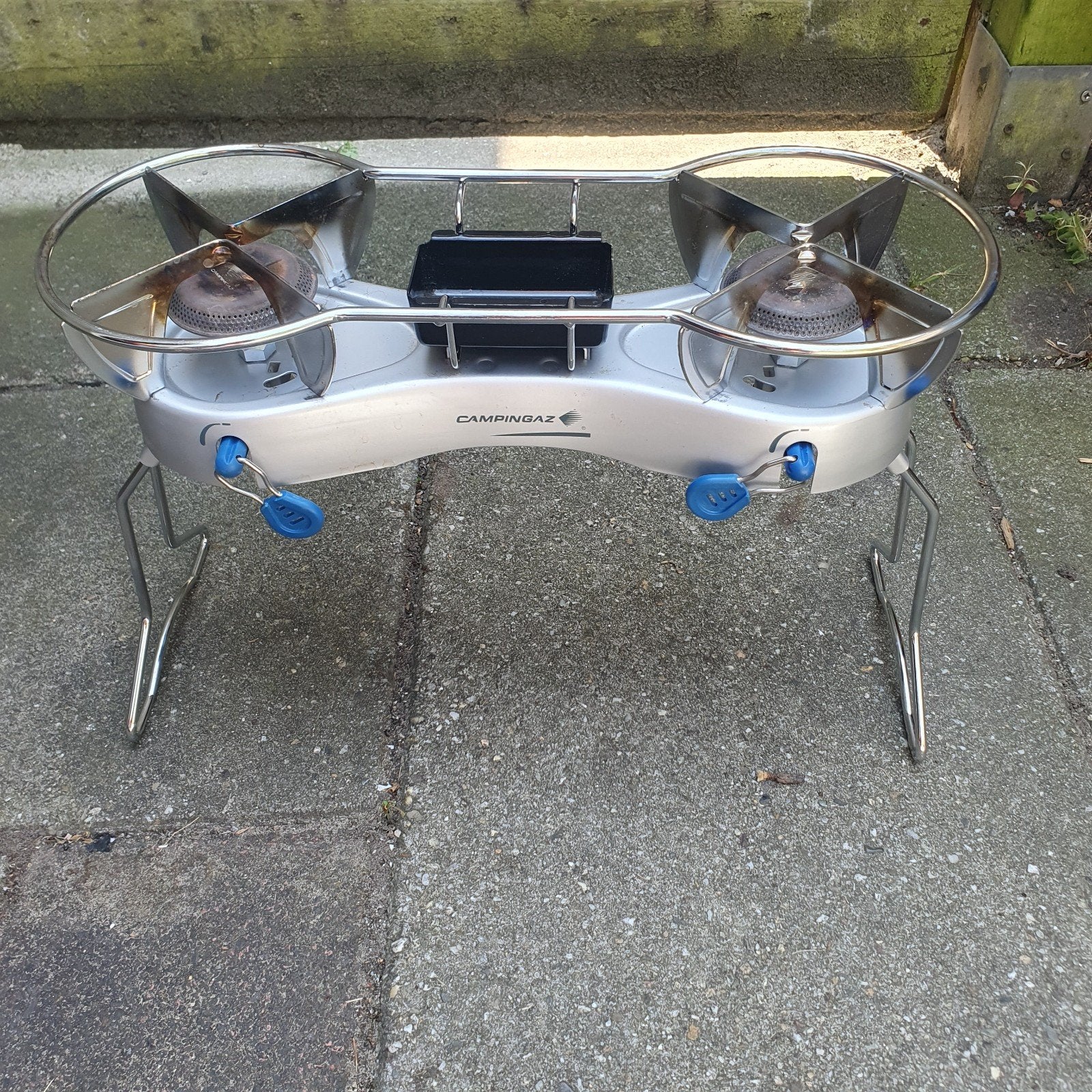 campingaz duogrill gasstel, Ophalen of Verzenden, Gebruikt