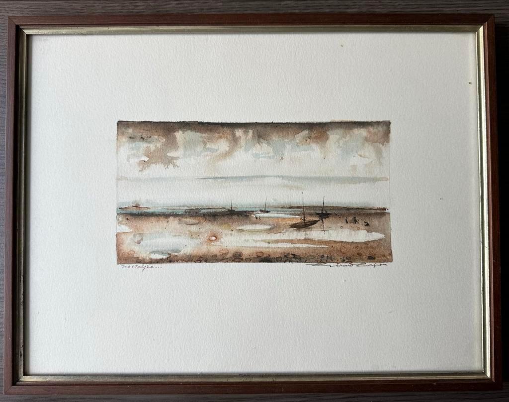 Aquarel 'Nostalgia' van H.J.E. Meerman Jr. (Haarlem), Ophalen of Verzenden