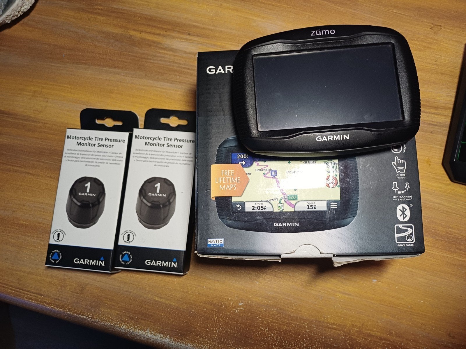 garmin 390 incl band spanning sensors, Ophalen