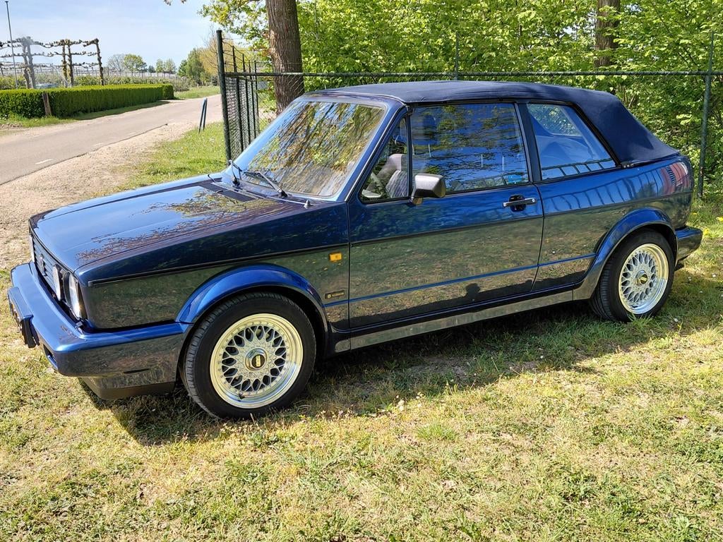 Volkswagen Golf 1.8 Cabriolet 72KW U9 1993 Blauw, Auto's, Voorwielaandrijving, 40 €/maand, 4 cilinders, Cabriolet