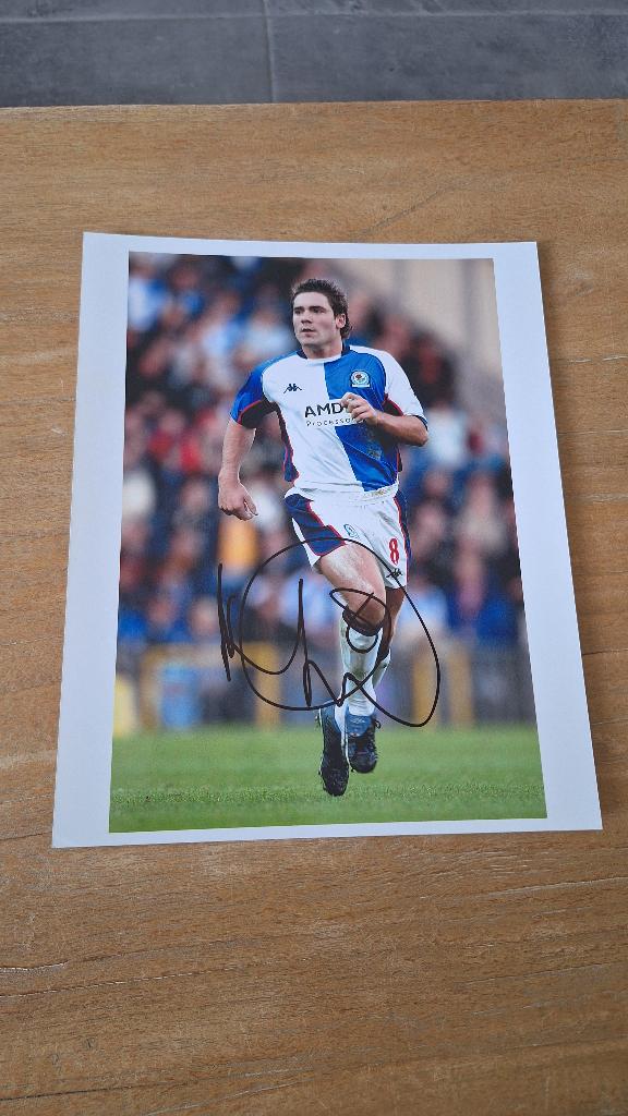 Foto 20x25 cm met handtekening David Dunn # Blackburn Rovers, Verzamelen, Sportartikelen en Voetbal, Ophalen of Verzenden, Nieuw