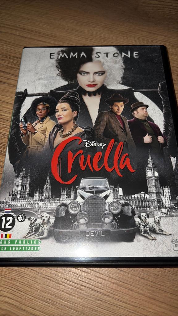 Cruella uit 101 Dalmatiërs met Emma Stone van Walt Disney., Cd's en Dvd's, Alle leeftijden, Ophalen of Verzenden, Zo goed als nieuw