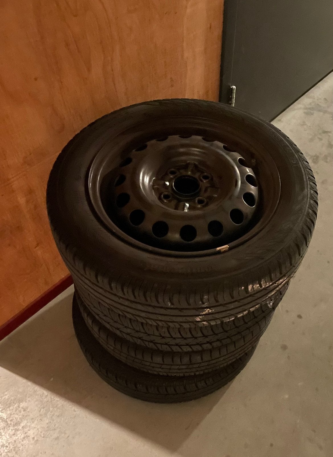 Set van 4 stalen velgen v/e Toyota Aygo 2008 (banden af), Ophalen of Verzenden