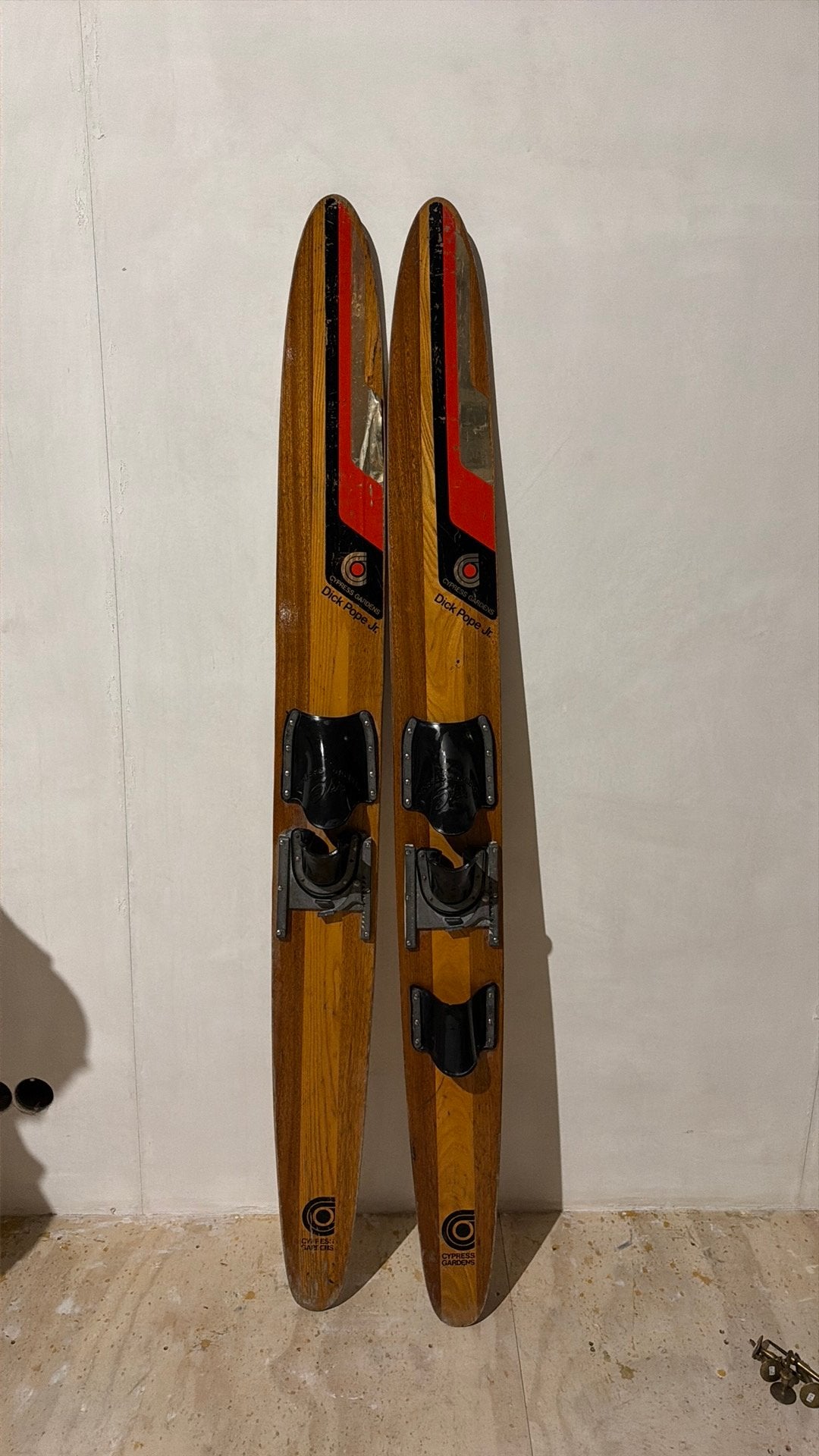 Antieke houten waterski's Cypress Gardens voor de liefhebber, Watersport en Boten, Ophalen of Verzenden, Gebruikt, 160 cm of meer