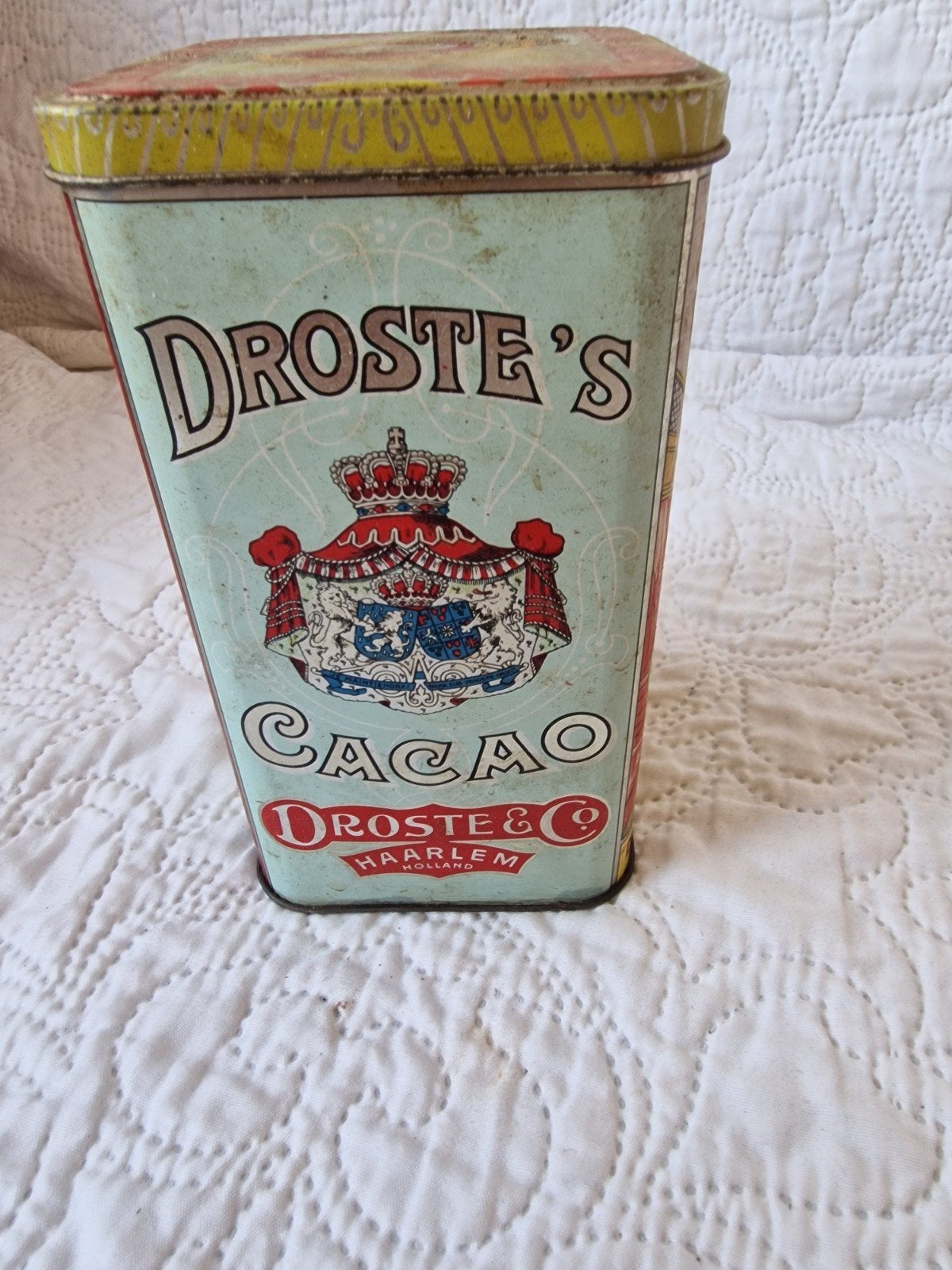 Vintage Droste Cacao Blik - Pastilles Droste Chocolade, Verzamelen, Blikken, Ophalen of Verzenden, Gebruikt, Overige, Droste