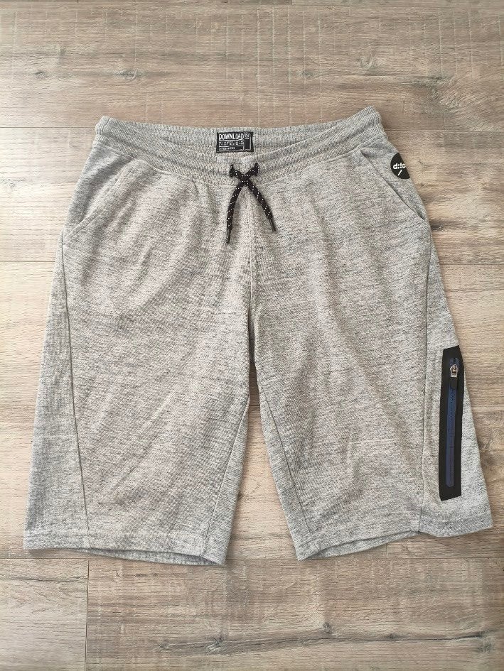 Download grijs gemêleerde jongens sweatshort, Kinderen en Baby's, Kinderkleding | Maat 176, Broek, Gebruikt, Download, Ophalen of Verzenden
