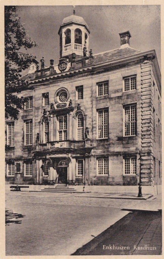 18548 Enkhuizen Raadhuis Noord-Holland Bovenkarspel, Verzenden, 1940 tot 1960, Ongelopen, Noord-Holland