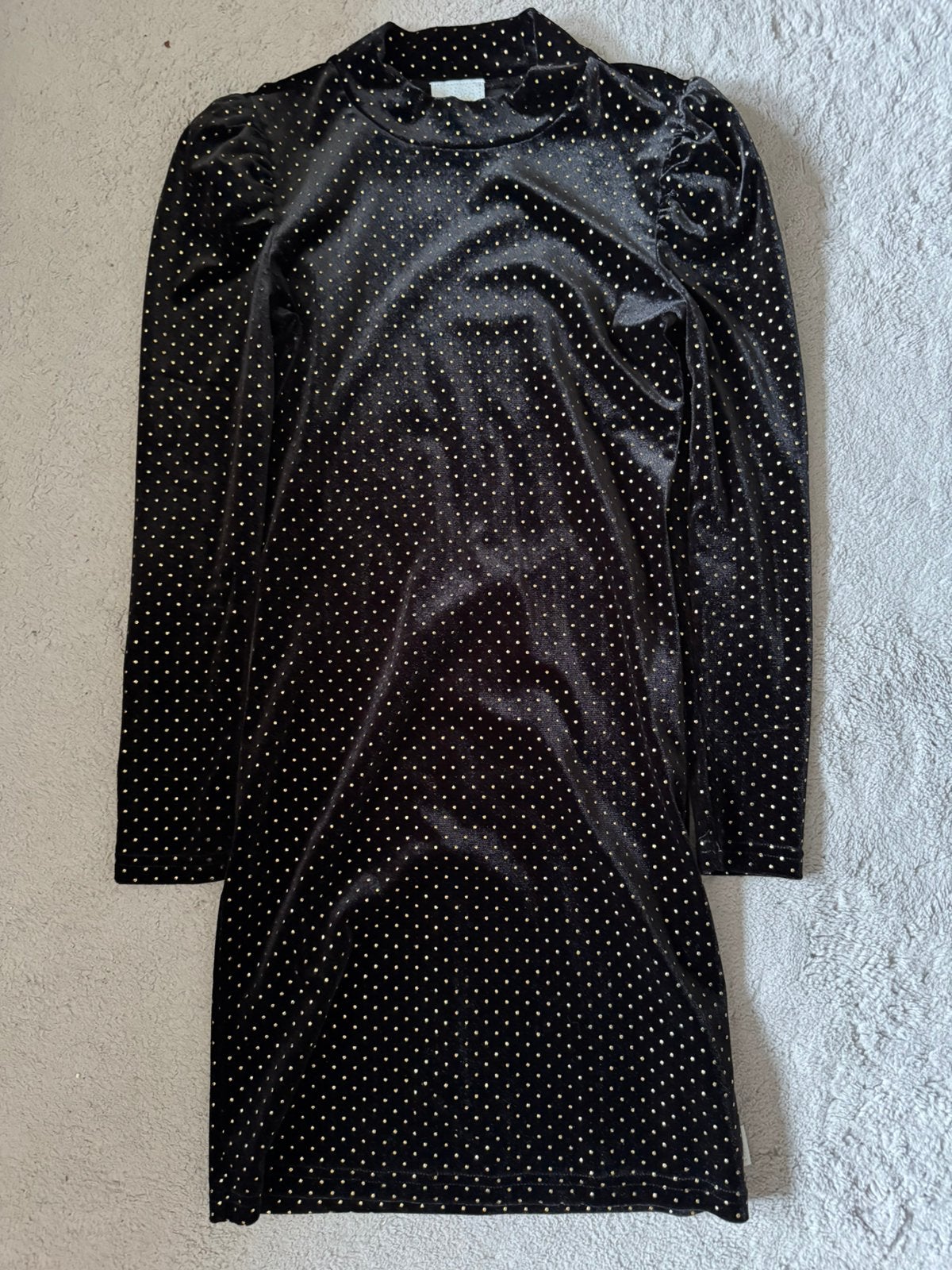 Zwarte jurk met gouden diamantjes, Ophalen of Verzenden, Nieuw, Meisje, Jurk of Rok