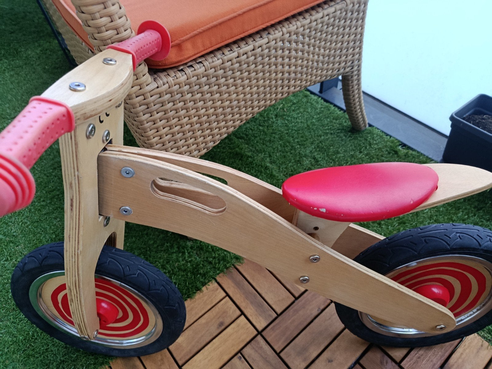 Houten loopfiets voor kinderen - Simply for Kids, Fietsen en Brommers, Ophalen, Gebruikt, Minder dan 16 inch, Simply for Kids