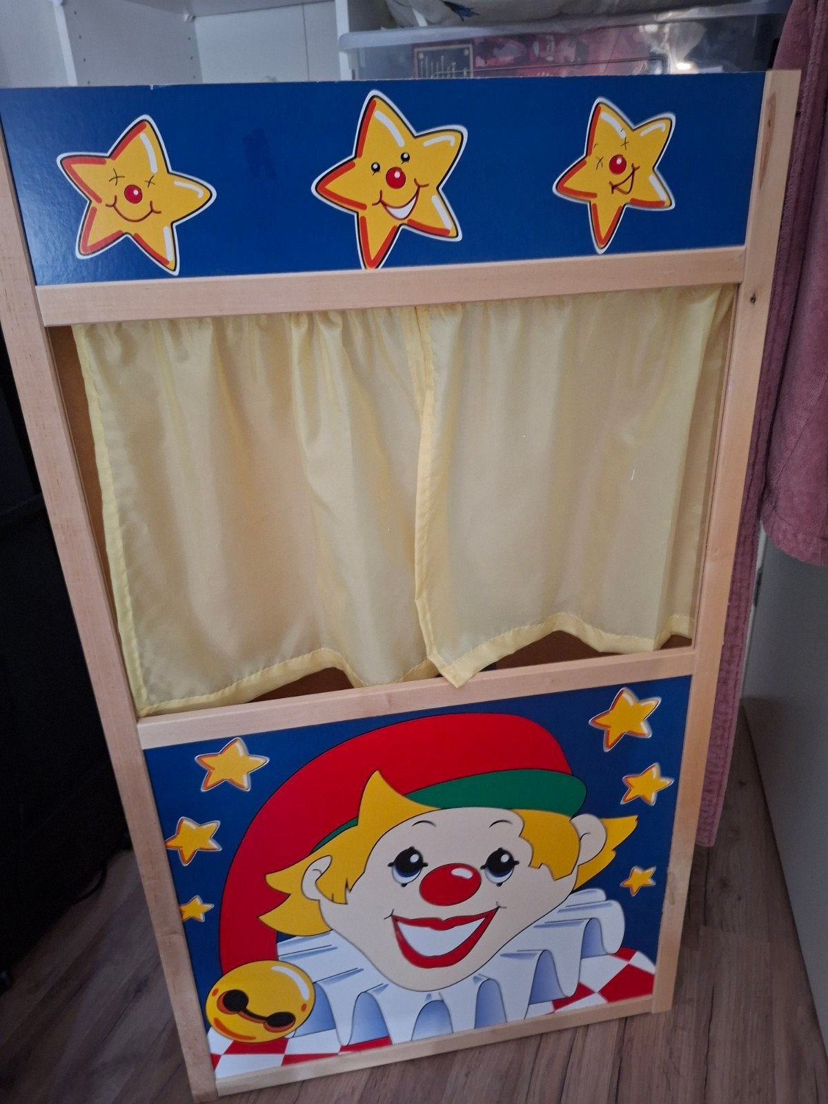 Houten Poppenkast met Handpoppen - Compleet Speelplezier, Ophalen, Zo goed als nieuw, Overige typen