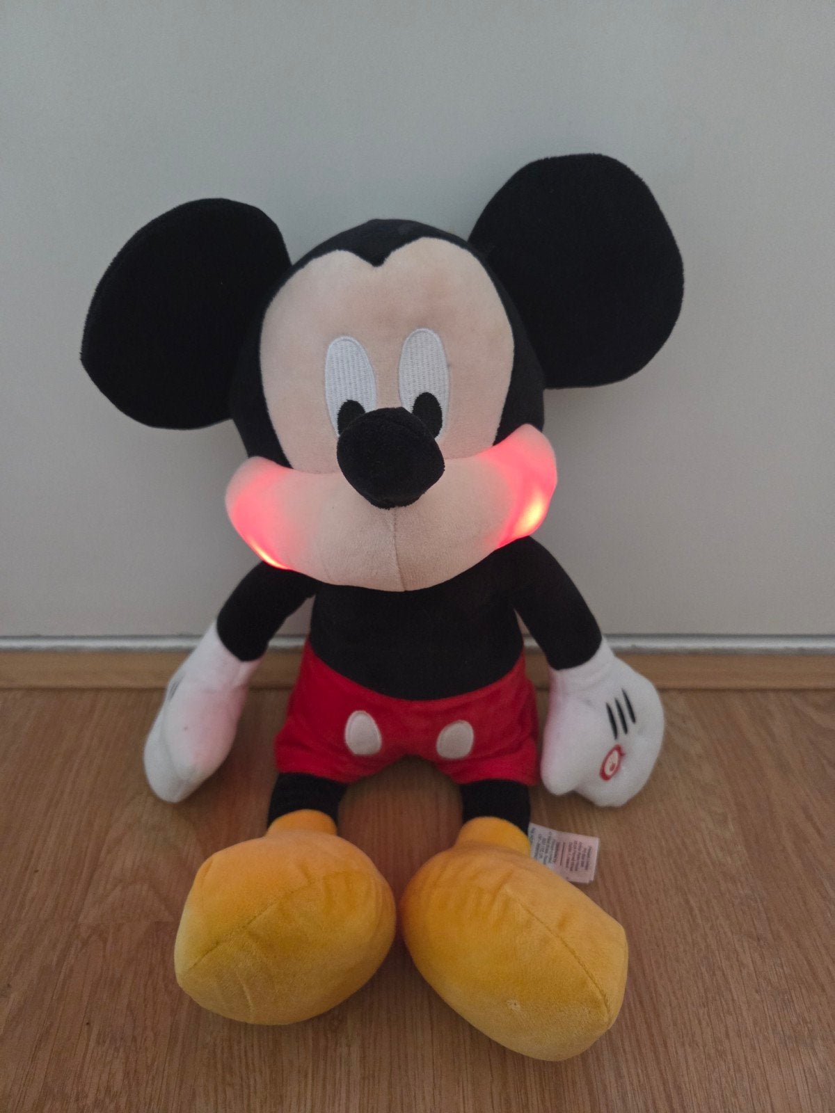 Disney Mickey Mouse knuffel met licht, Verzamelen, Ophalen of Verzenden, Mickey Mouse, Zo goed als nieuw, Knuffel