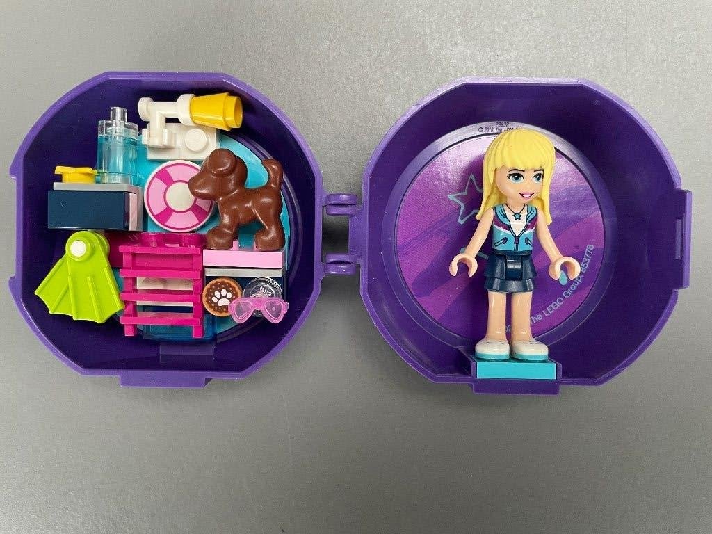 Lego Friends Pod Zwembad - Compleet met Stephanie, Lego, Friends, Ophalen of Verzenden, Zo goed als nieuw