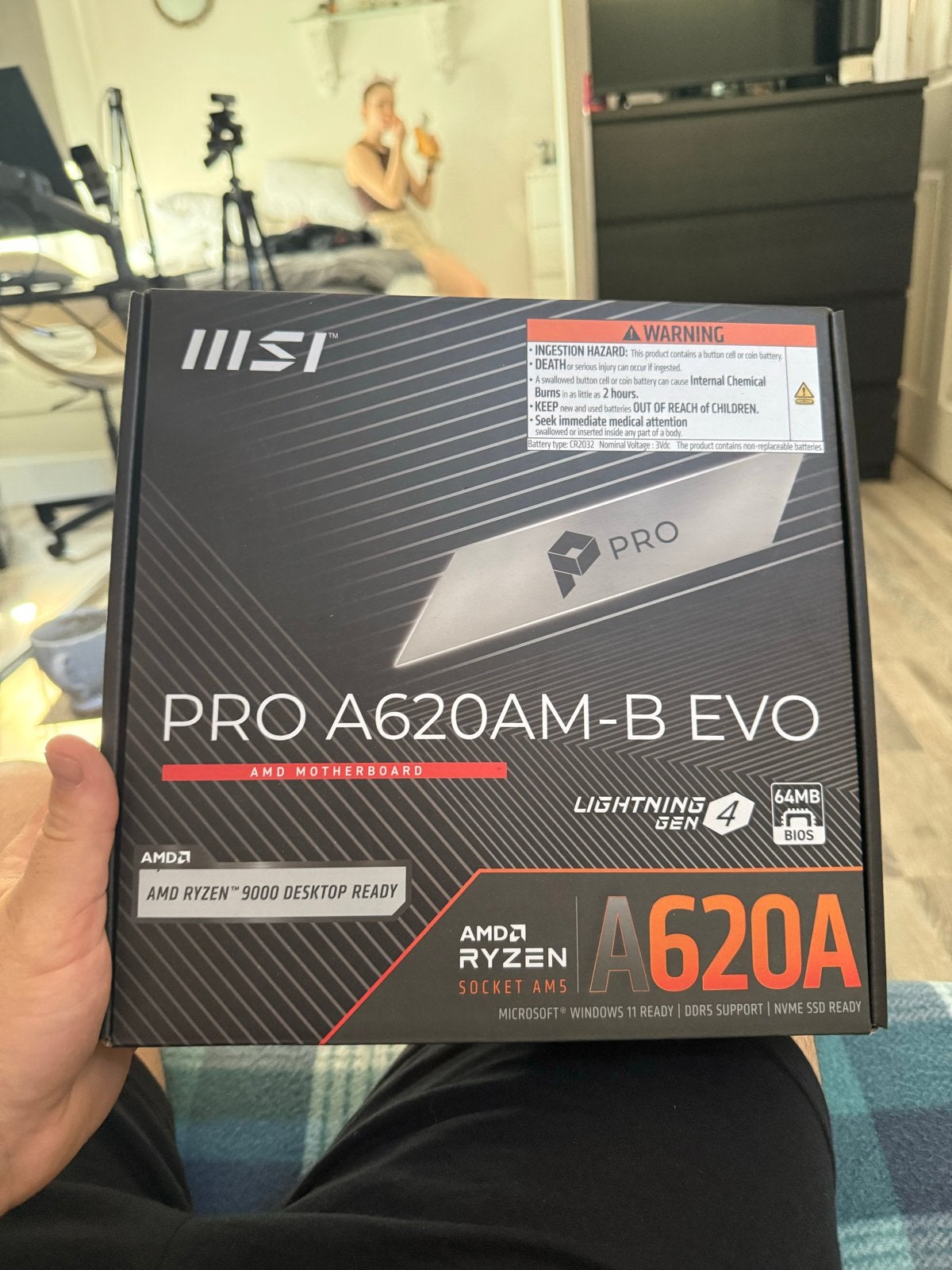 MSI PRO A620AM-B EVO Moederbord - Zo goed als nieuw, Computers en Software, Ophalen of Verzenden, Zo goed als nieuw, AMD, DDR5