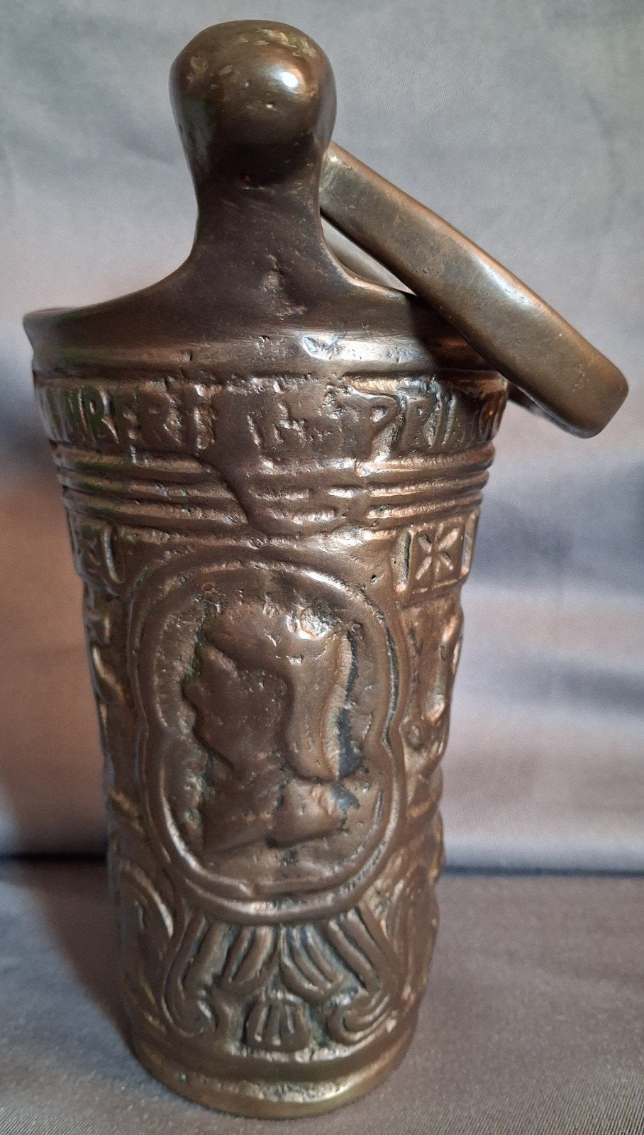 Bronzen wijwateremmer, Ophalen of Verzenden, Brons