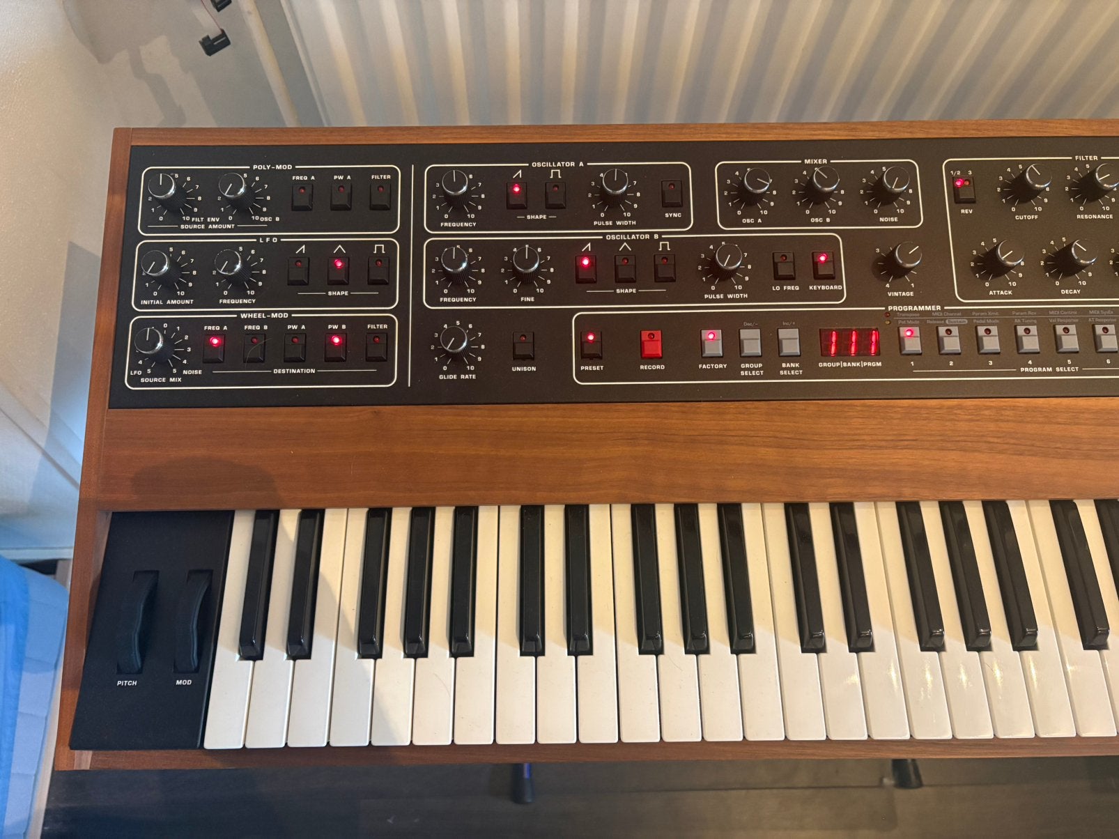 Sequential Prophet 5 rev 4, 61 toetsen, Zo goed als nieuw, Met midi-aansluiting, Ophalen