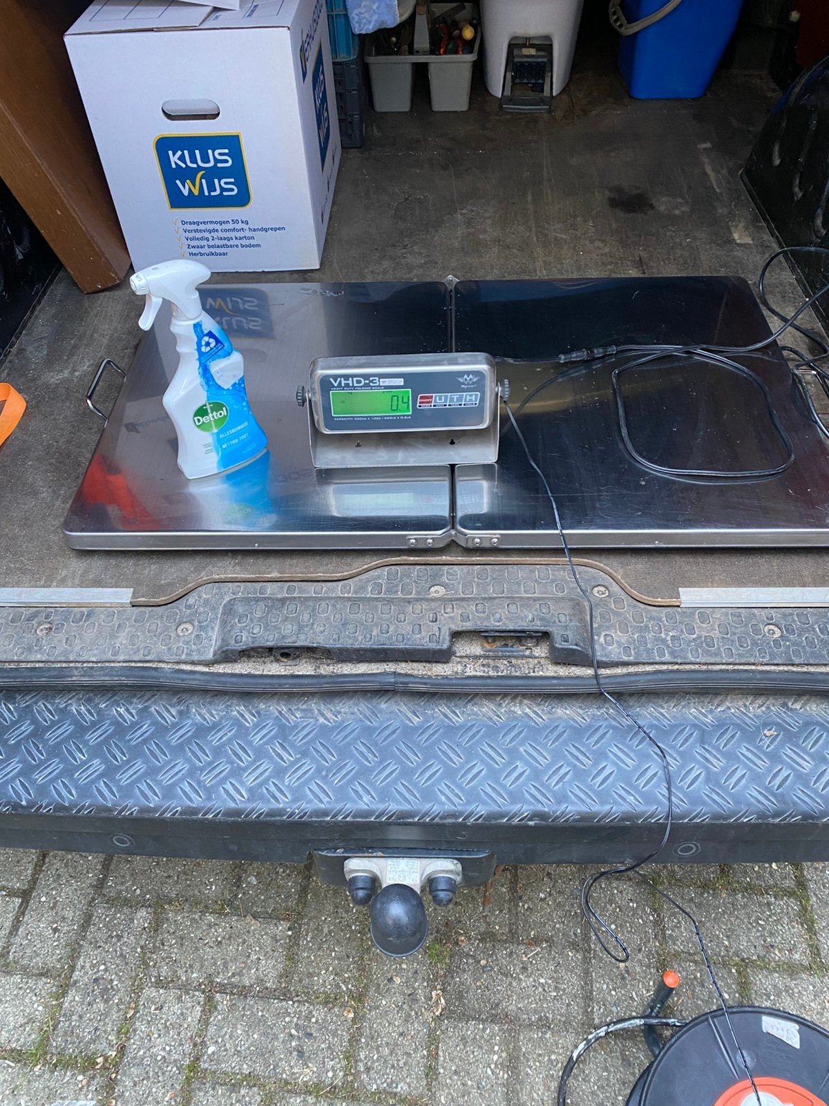 Goederen weegschaal tot 300 kilo, Ophalen, Gebruikt, 100 kg of meer