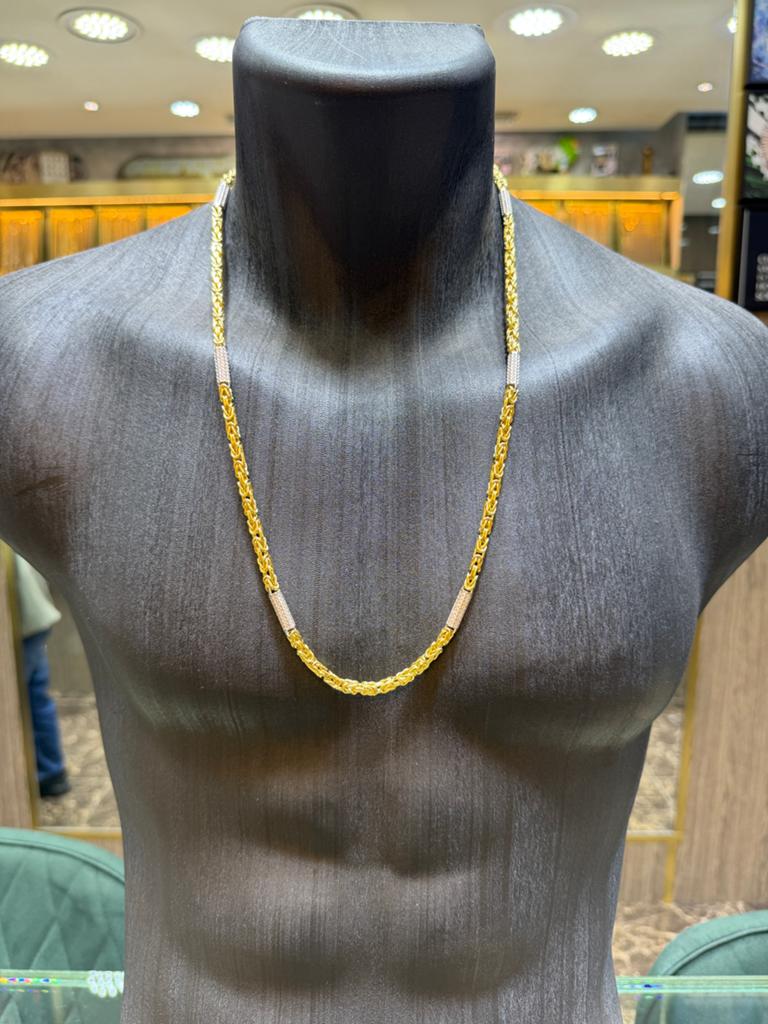 18KT Goud - 57.7 Gram - Ketting - KONING - Herenketting, Ophalen, Nieuw, Goud