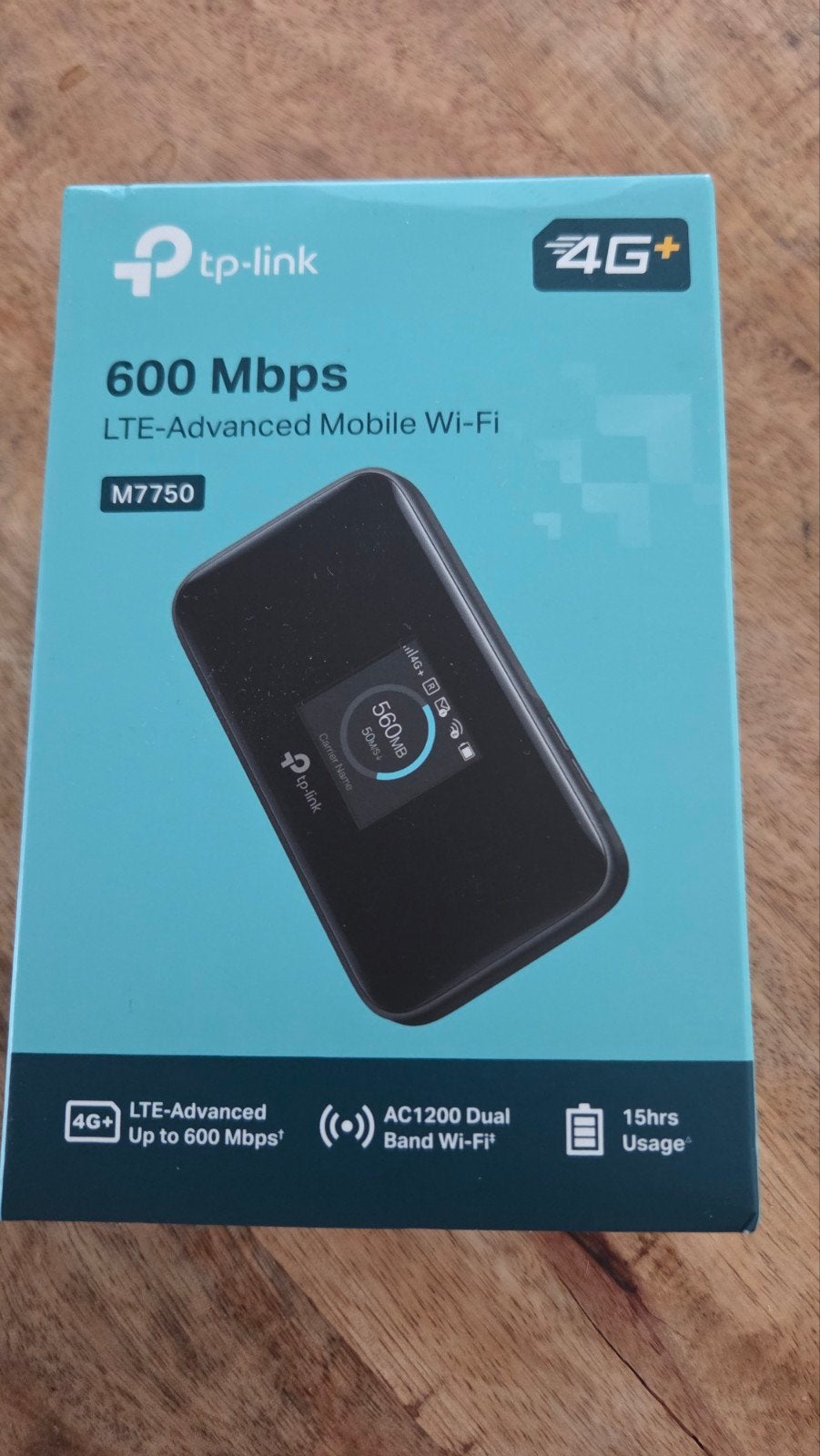 TP-Link M7750 4G+ Mobiele Wi-Fi Router 600 Mbps, Computers en Software, Routers en Modems, Ophalen of Verzenden, Nieuw, Router