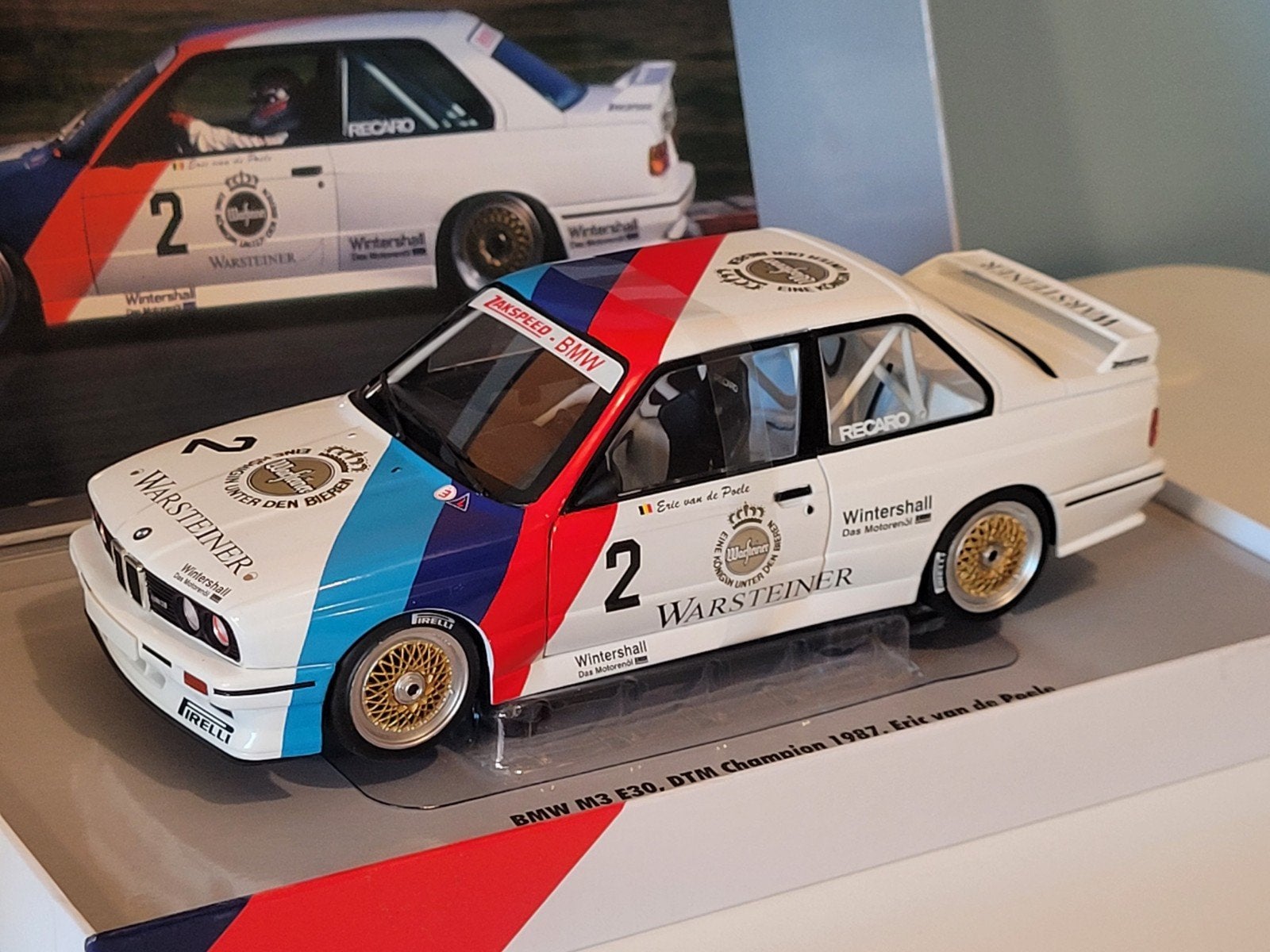 Werk83 BMW M3 E30 DTM Champion 1987 E. van de Poele, Ophalen of Verzenden, Nieuw, Auto, Overige merken