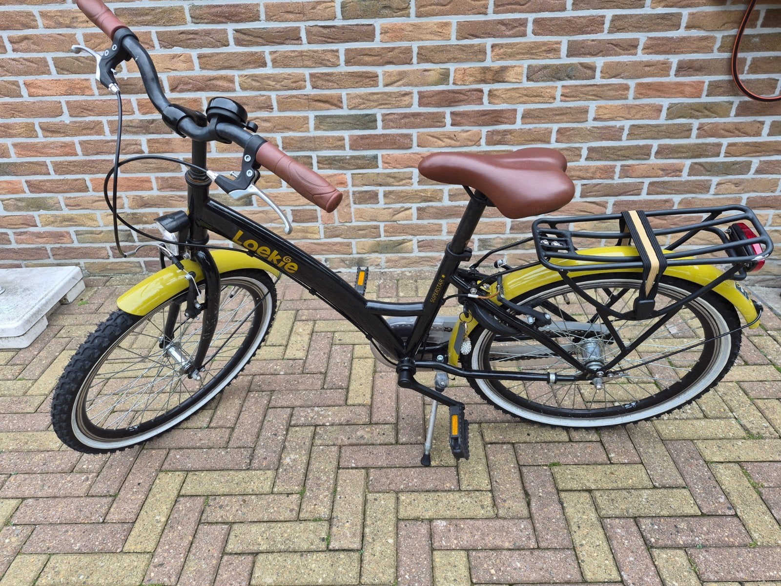 Loekie (Batavus) kinderfiets 22 inch, Ophalen, 20 inch of meer, Gebruikt, Loekie (Batavus)