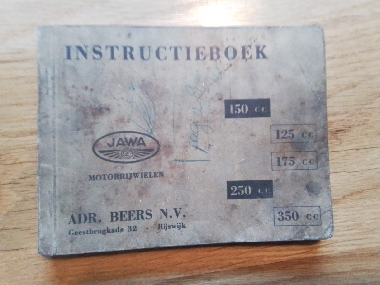 Jawa 125,175,350 cc ,instructieboek, Motoren, Ophalen of Verzenden, Overige merken