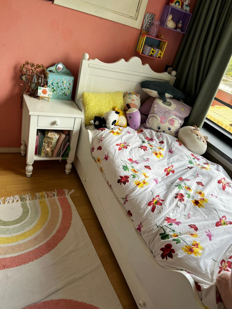 Bopita bed Belle 90x200 wit TEAB!, Ophalen, 180 cm of meer, 85 tot 100 cm
