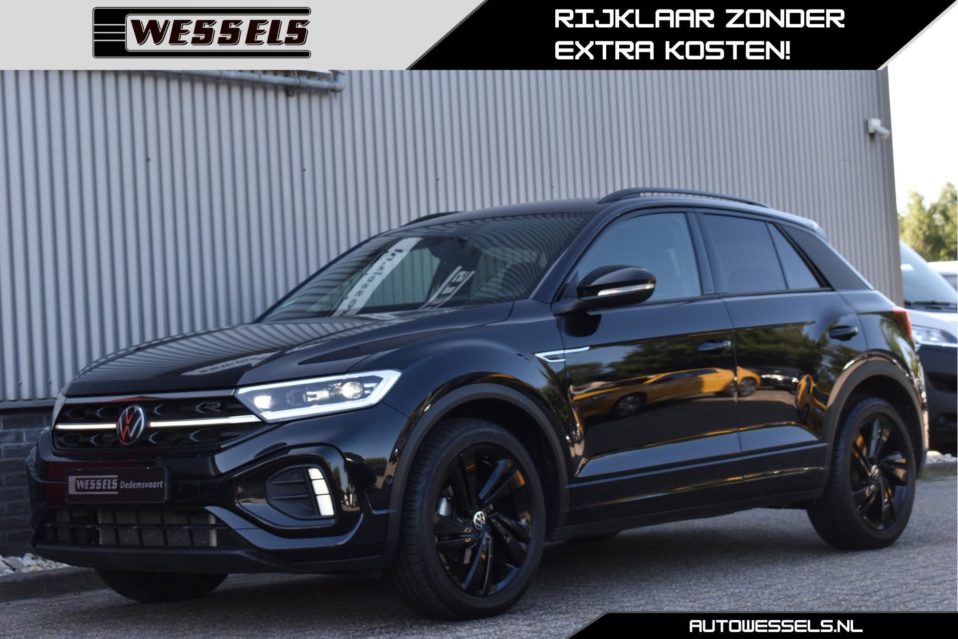 Volkswagen T-Roc 1.5 TSI R-Line Black Style LED grill, Adapt, 1258 kg, 4 cilinders, 150 pk, Zwart