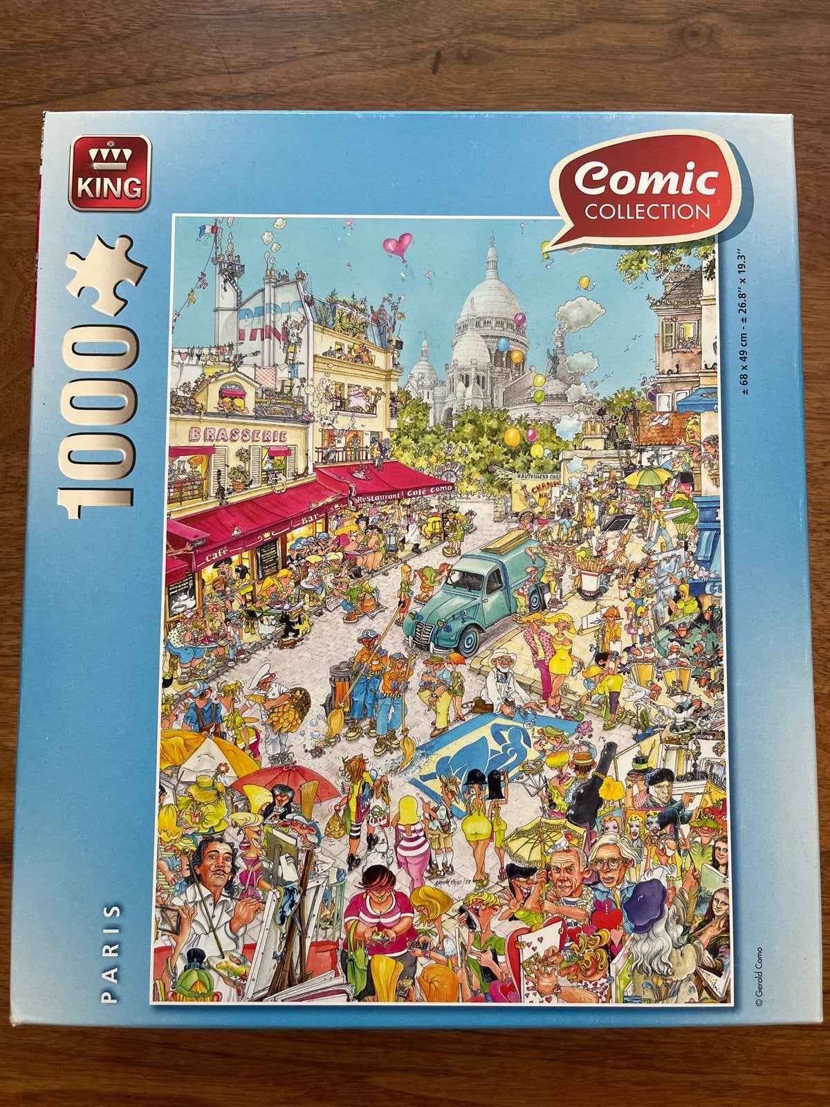 King Comic Collection Legpuzzel Parijs 1000 stukjes, Ophalen, 500 t/m 1500 stukjes, Gebruikt, Legpuzzel