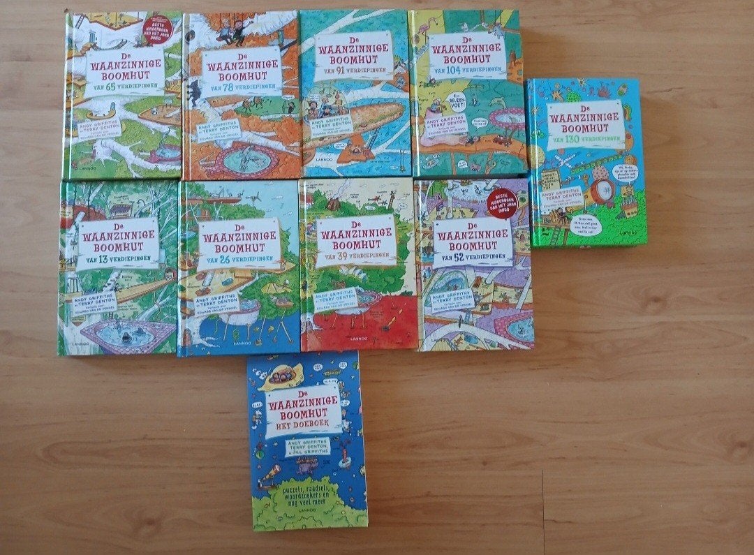DE WAANZINNIGE BOOMHUT DEEL 1 TOT 8 DEEL 10 EN DOEBOEK, Boeken, Ophalen, Nieuw, Andy Griffiths en Terry Denton