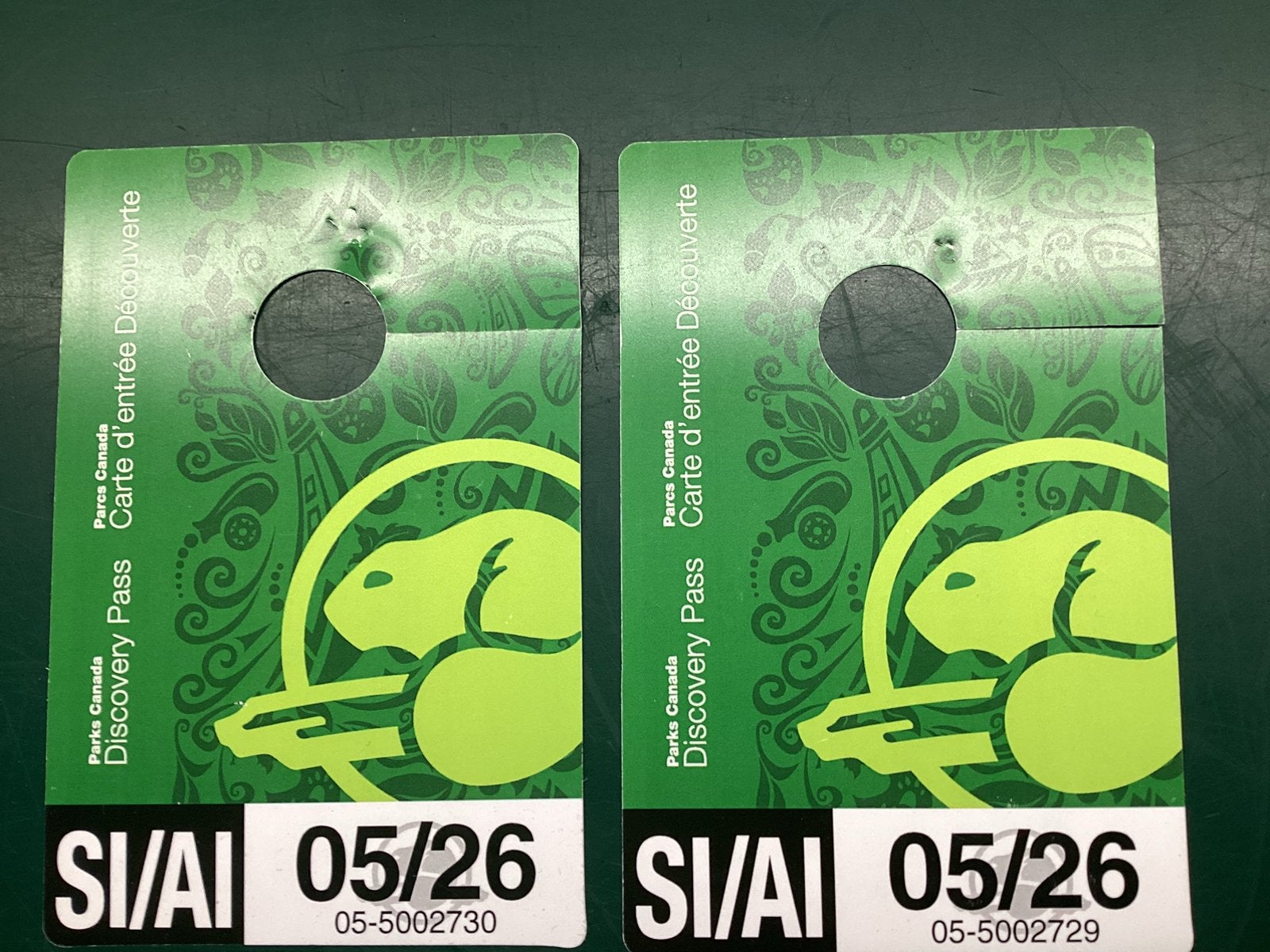 Discovery pass Parcs Canada, Twee personen