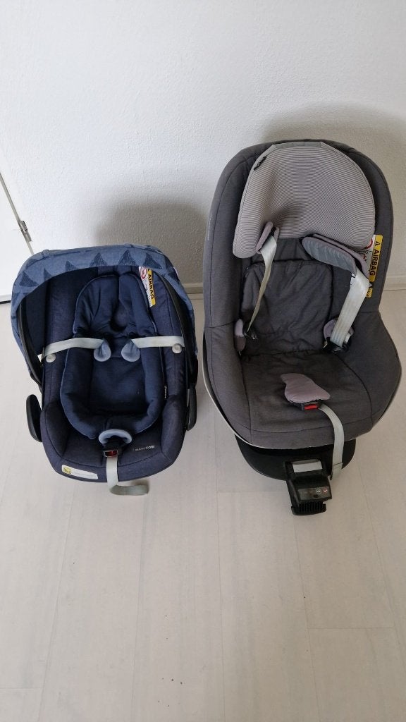 Maxi Cosi Isofix Autostoel Set - 0 tot 4 jaar, Ophalen, Zo goed als nieuw, 9 t/m 36 kg, Isofix
