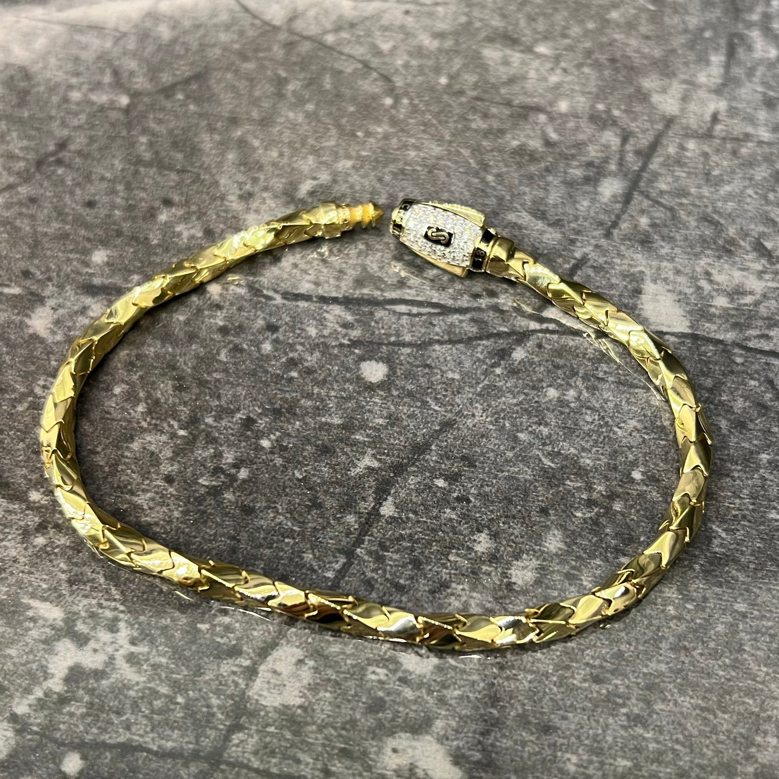 18k gouden armband prachtig schakel monaco nieuw, Ophalen of Verzenden, Nieuw, Goud