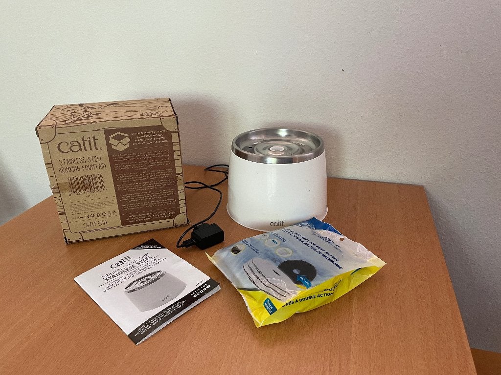 Waterfontein (Catit) voor kat, Dieren en Toebehoren, Kattenvoerbakken en Drinkbakken, Ophalen of Verzenden, Gebruikt