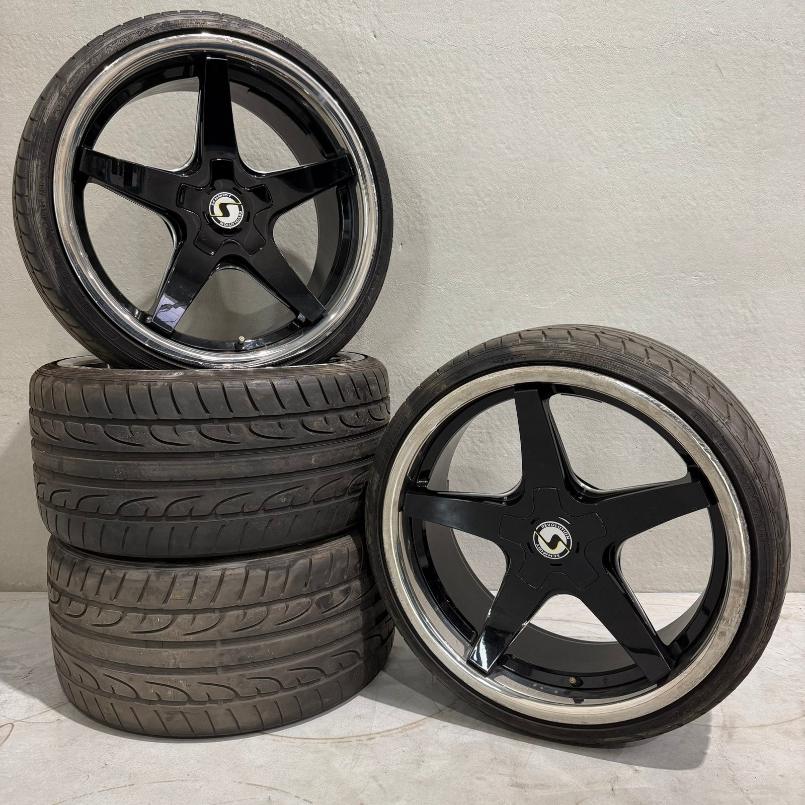 ☀️20 inch 5x112 Schmidt velgen met banden. Mercedes, BMW etc, Gebruikt, 285 mm, Banden en Velgen, Personenwagen