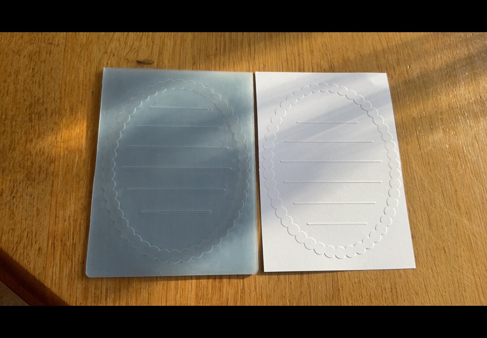 Embossingmal 10x15 cm met schrijftegels E152, Ophalen of Verzenden, Zo goed als nieuw, Pons of Mal