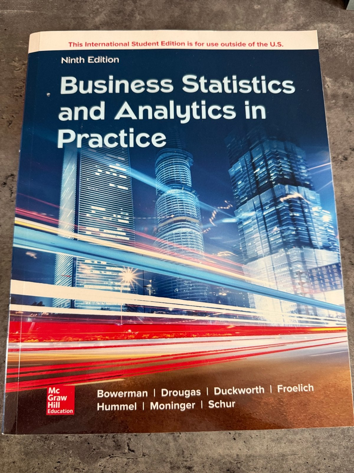 Business Statistics and Analytics in Practice - 9e, Boeken, Ophalen of Verzenden, Gamma, Zo goed als nieuw, WO