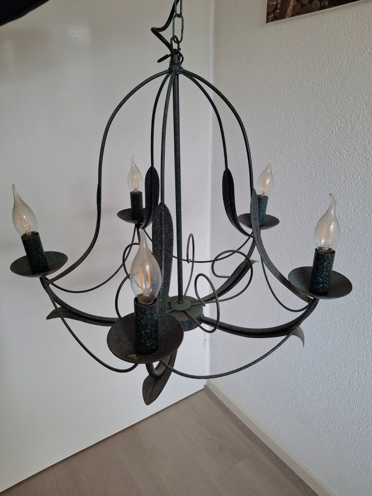 Kroonluchter 5 arms., Ophalen of Verzenden, Minder dan 1 meter