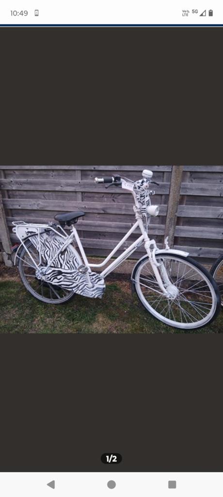Sparta zebra elektrisch (verzamelaar, tuning), 56 cm of meer, Ophalen of Verzenden, Gebruikt, Sparta