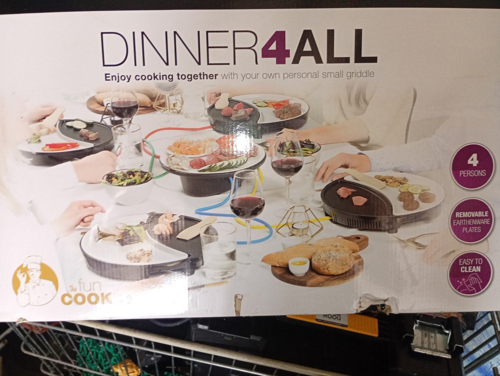 Dinner4All - 2 sets voor 8 personen - Zo goed als nieuw, Witgoed en Apparatuur, Gourmetstellen, Ophalen of Verzenden