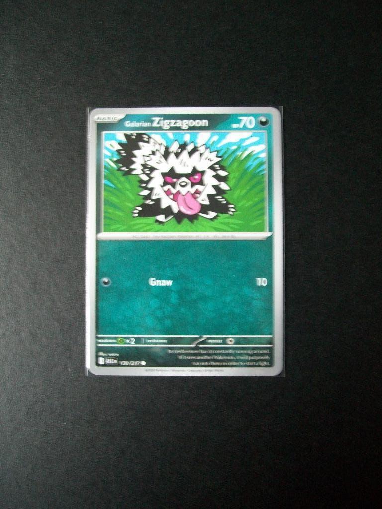2250. Nieuwe Pokemon Kaart Galarian ZIGZAZOOM HP70 (130/217), Verzenden, Nieuw, Losse kaart, Foil