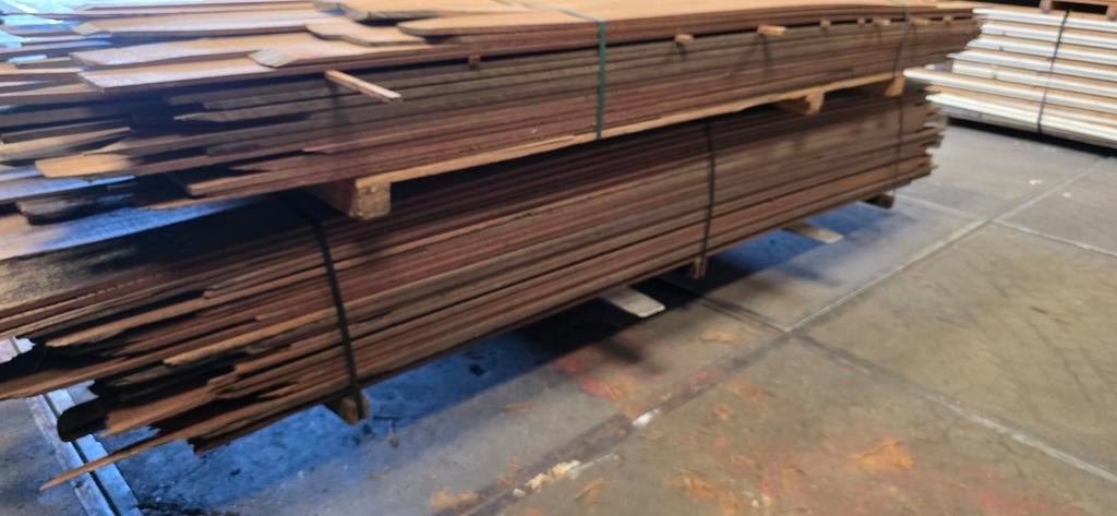 Partij hardhouten planken | 15 x 150 x 3500 mm, Doe-het-zelf en Verbouw, Hout en Planken, Gebruikt, Minder dan 25 mm, Ophalen of Verzenden