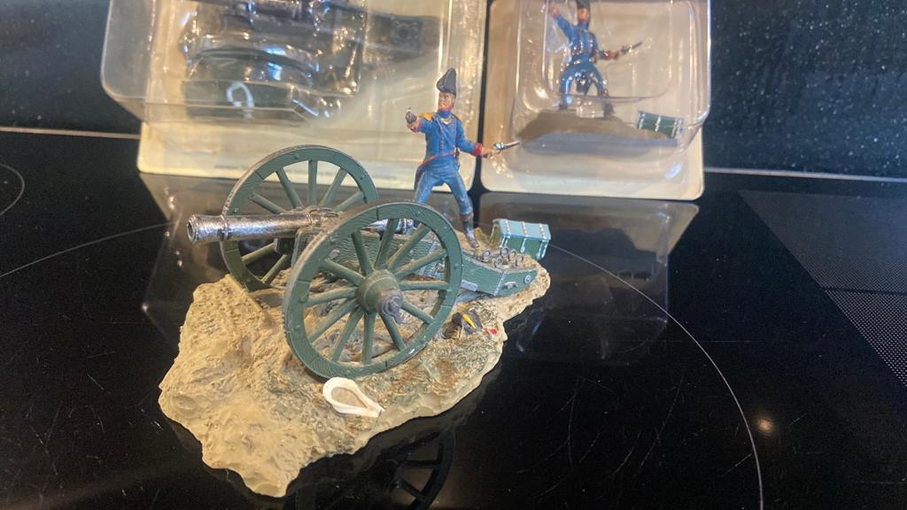 Atlas: Napoleontische kanonier met kanon., Ophalen of Verzenden, Zo goed als nieuw