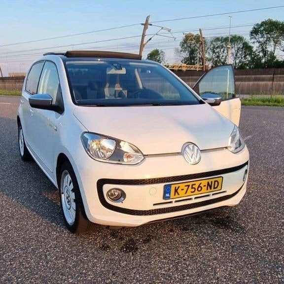 Volkswagen High up! PANO/ STOELVERWAR 1.0/75PK 5DRS 2013 Wit, Auto's, Volkswagen, 74 pk, Up!, 4 stoelen, Wit