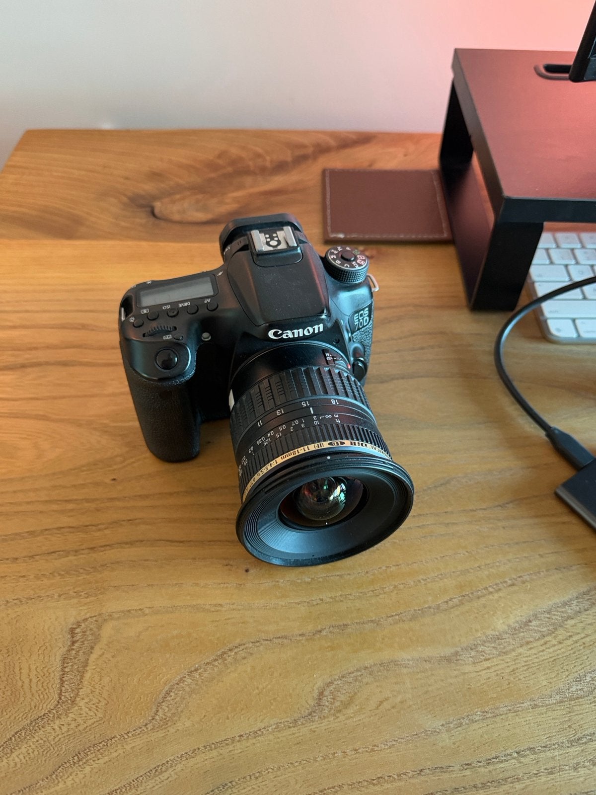 Canon EOS 5D Mark II met Tamron 11-18mm lens, Ingebouwde flitser, Gebruikt, Spiegelreflex, Canon