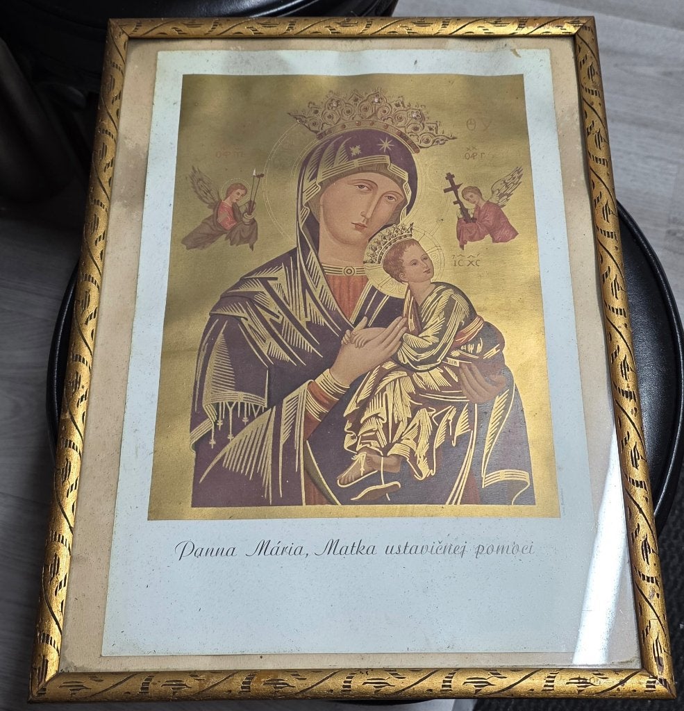 1940 Oude icoon Panna Maria, Matka ustavičnej pomoci, Antiek en Kunst, Antiek | Religie, Ophalen of Verzenden