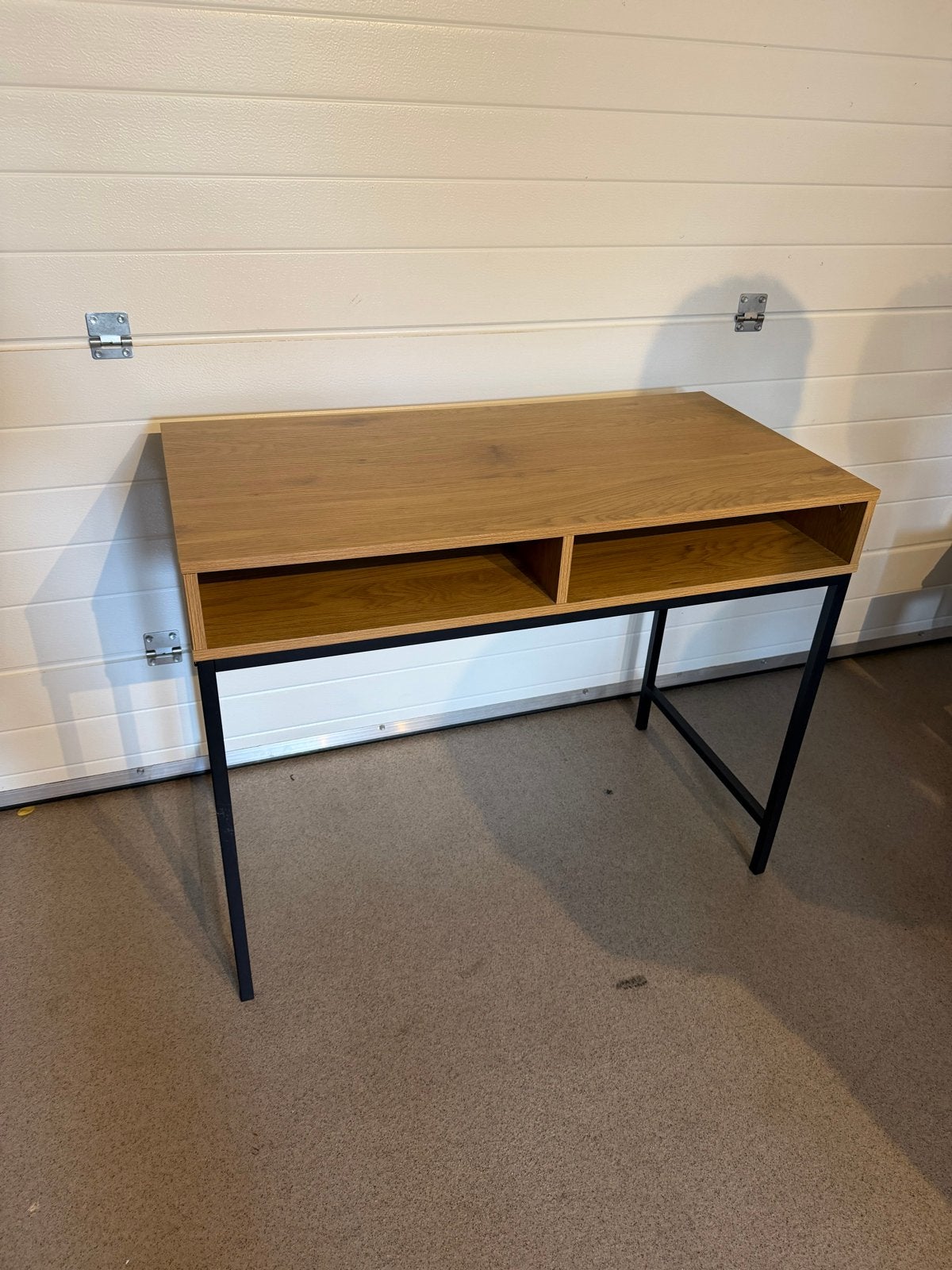 Bureau met opbergruimte - 100x50x75 cm, Huis en Inrichting, Ophalen, Gebruikt, Hout, Bruin